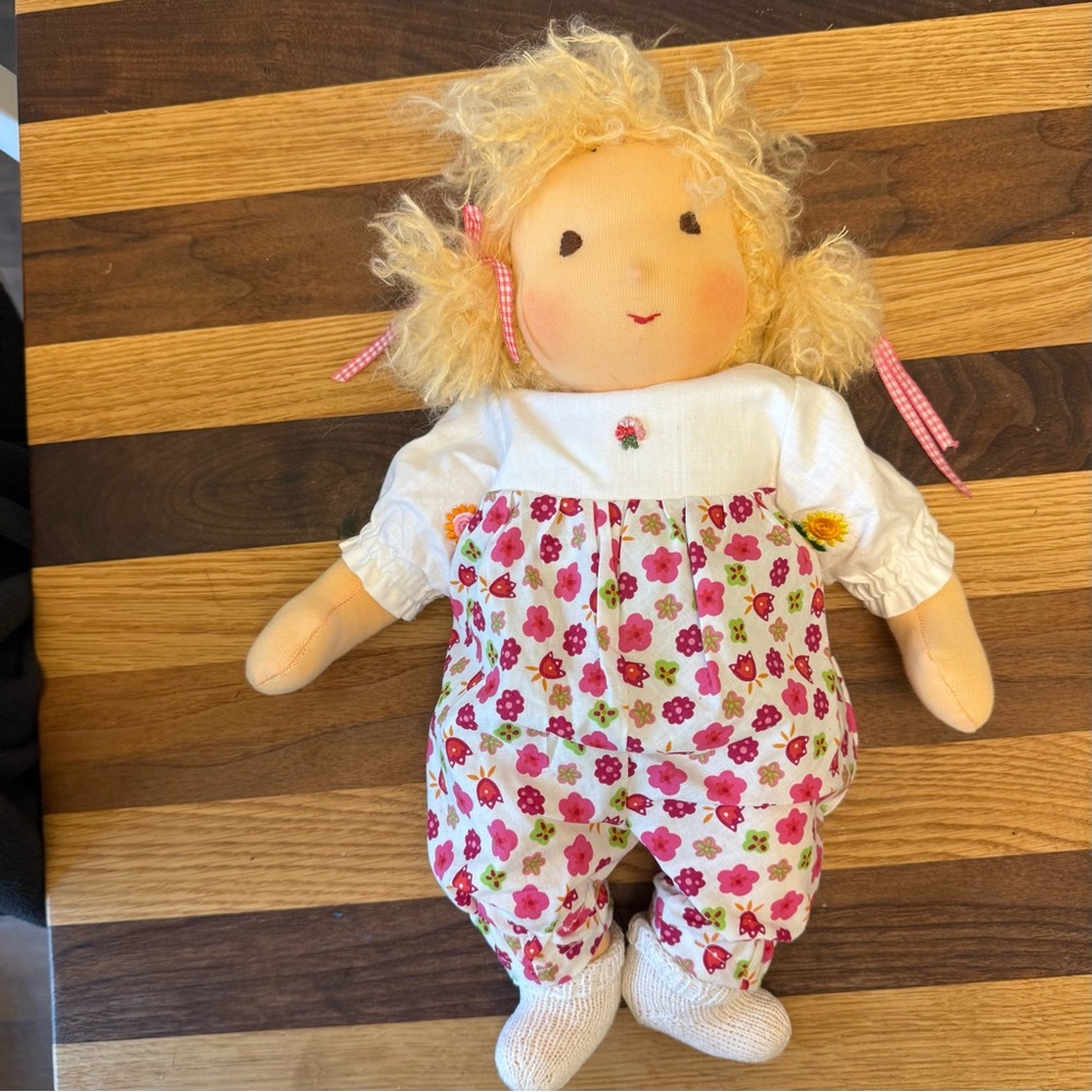 Classic 15 inch Blonde traditional Waldorf doll